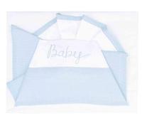 Andy & Helen® Sábanas Maxi Cuna/colecho, Juego de 3 Piezas: encimera, sábana Bajera Ajustable y Funda de Almohada, 100% algodón, Cielo