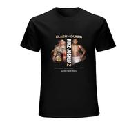 Andy Ruiz Jr Vs Anthony Joshua Heavyweight Rematch Boxing Poster Fan Black T Shi Men T-Shirt Graphic tee Printed Top Mens Black Shirt M