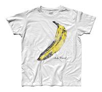 Andy Warhol Banana The Velvet Under Ground & Nico Rock E Pop Art T-Shirt Graphic tee Printed Top Mens White Shirt M
