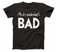 Andy Warhol's Bad As Worn by T-Tshirts Camisetas y Tops 100% Cotton Andy Black(Medium)