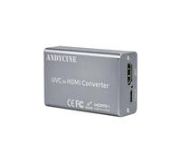 Andycine Convertidor UVC2H UVC a HDMI para DJI Pocket 3/4/4p | Convertidor HDMI a USB compatible con DJI Osmo Action 4/5, Pocket3, Pocket4/4pro, Insta360, cámara PTZ para transmisión en