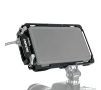 ANDYCINE Jaula de Monitor Ninja V Plus con Parasol para Atomos Ninja, Ninja Ultra, Ninja V/Ninja V+, Atomos Shinobi, rieles NATO Integrados y Abrazadera de Cable HDMI