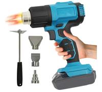 ANEELV Pistola de calor inalámbrica de 350 W, compatible con batería Ma-kita de 18 V, 86-1022 ℉, soplador de aire caliente para bricolaje, incluye 3 boquillas y raspador, sin batería