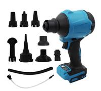 ANEELV Soplador de alta velocidad, 447 MPH, sin escobillas, compatible con batería Makita de 14,4 V/18 V, para garaje, taller, limpieza del hogar, solo herramientas, sin batería