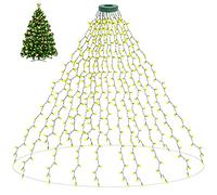 aneeway 400 LEDs Luces de Hadas para el Arbol de Navidad, Luces de Arbol de Navidad con 8 Modos, Guirnalda Luminosa Decoración con Enchufe Europeo, Fiesta, Navidad, Decoración, Boda, Blanco Cálido