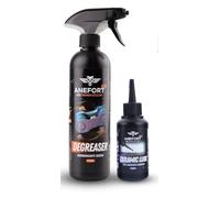 ANEFORT BIKE - Degreaser - Desengrasante cadena bicicleta - Limpiador grasa bicicleta - Limpia cadenas bicicleta - MTB, BMX y Carretera - Chain Cleaner Bike - 500 ml (DEGREASER + CERAMIC LUBE)