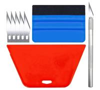 Anei - Juego de 8 espátulas de papel pintado de vinilo para coche, kit de aplicación de película tintada para ventanas