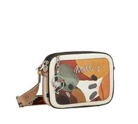 Anekke Bandolera 3 Compartimentos Alma - Organización y Estilo | Asa Ajustable y Bolsillos Forrados | Medidas: 25x19x6 cm - Bolsos Mujer