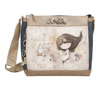 Anekke Bandolera 3 Compartimentos Memories - Organización y Estilo en un Bolso | Bolsillos Múltiples y Bandolera Regulable | Medidas: 28x24x8 cm