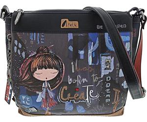 Anekke - Bandolera de Mujer - Bandolera Rectangular de Hombro de Polipiel con 1 Asa y Cierre de Cremallera Contemporary - Accesorios y Complementos Mujer - Medidas 25x24x7 cm