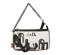 Anekke - Bandolera Mujer - Bandolera de Polipiel para Mujer con Correa Ajustable, Asa Metálica y Cierres de Cremallera - Varios Bolsillos - Accesorios y Complementos Mujer - Medidas 25x15x5 cm