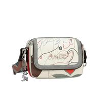 Anekke Bandolera de Solapa Ovalada Alma - Diseño Innovador y Espacioso | Triple Compartimento y Asa Ajustable | Medidas: 25x18x8 cm - Bolsos Mujer