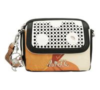 Anekke Bandolera de Solapa Ovalada Alma - Elegancia Tradicional y Modernidad | Compartimentos Independientes | Medidas: 27x24x10 cm - Bolsos Mujer