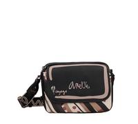 Anekke Bandolera de Solapa Ovalada Parisian para Mujer | Cierre con Cremallera | Medidas 23x18x7 cm