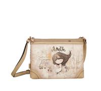 Anekke Bandolera Estampada Grande Memories - Diseño Rectangular con Gran Capacidad | Asa Regulable y Bolsillos Múltiples | Medidas: 30x22x5 cm