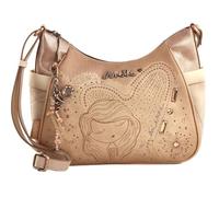 Anekke - Bandolera Grande de Polipiel para Mujer Con Correa Ajustable y Cierres de Cremallera - 3 Compartimentos - Accesorios y Complementos - Medidas 30x23x11 cm