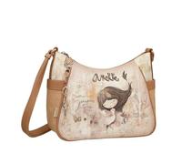 Anekke Bandolera Grande Memories - Estilo Casual y Gran Capacidad | Bolsillos Laterales y Bandolera Ajustable | Medidas: 30x23x11 cm