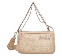 Anekke - Bandolera Mujer - Bandolera de Polipiel para Mujer con Correa Ajustable, Asa Metálica y Cierres de Cremallera - 3 Compartimentos - Accesorios y Complementos Mujer - Medidas 25x15x5 cm