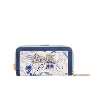 Anekke - Billetera Grande de Mujer Mediterranean - Cartera de Polipiel con Cierre de Cremallera y de Lengüeta - Accesorios y Complementos - 18 x 10 x 3 cm