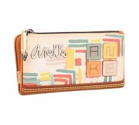 Anekke - Billetero de Mujer - Cartera Grande para Mujer - Protección RFID - Billetera Polipiel con Cierre de Cremallera y Lengüeta - Colección Menire - Accesorios y Complementos de Mujer - 18x10x3 cm