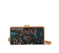 Anekke - Billetero de Mujer - Cartera Grande - Billetera de Polipiel con Cierre de Cremallera y de Lengüeta - Colección Mediterranean - Accesorios y Complementos - 18 x 10 x 2 cm