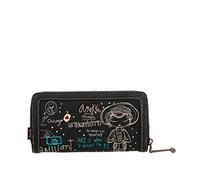 Anekke - Billetero de Mujer - Cartera Grande para Mujer - Billetera de Polipiel con Cierre de Cremallera y de Lengüeta - Colección City - Accesorios y Complementos de Mujer - 18 x 10 x 3 cm