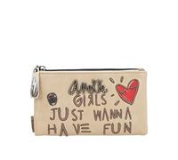 Anekke - Billetero de Mujer - Cartera Grande para Mujer - Billetera de Polipiel con Cierre de Cremallera y de Lengüeta - Colección Fun & Music - Accesorios y Complementos de Mujer - 18 x 10 x 3 cm
