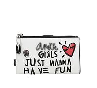 Anekke - Billetero de Mujer - Cartera Grande para Mujer - Billetera de Polipiel con Cierre de Cremallera y de Lengüeta - Colección Fun & Music - Accesorios y Complementos de Mujer - 18 x 10 x 3 cm