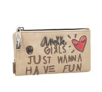 Anekke - Billetero de Mujer - Cartera Grande para Mujer - Billetera de Polipiel con Cierre de Cremallera y de Lengüeta - Colección Fun & Music - Accesorios y Complementos de Mujer - 18 x 10 x 3 cm