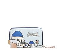 Anekke - Billetero de Mujer - Cartera Mediana para Mujer - Billetera de Polipiel con Cierre de Cremallera y de Lengüeta - Colección Mediterranean - Accesorios y Complementos de Mujer - 15 x 10 x 3 cm