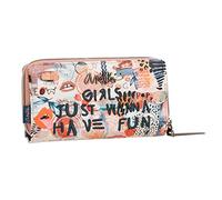 Anekke - Billetero de Mujer - Cartera Mediana Polipiel con Cierre de Cremallera y Lengüeta - Colección Fun & Music - Accesorios y Complementos - 15 x 10 x 4 cm
