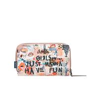 Anekke - Billetero de Mujer - Cartera Mediana para Mujer - Billetera de Polipiel con Cierre de Cremallera y de Lengüeta - Colección Fun & Music - Accesorios y Complementos de Mujer - 15 x 10 x 4 cm