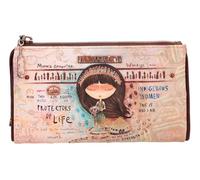 Anekke - Billetero de Mujer Flexible con Protección RFID - Billetero de Polipiel con Cierre de Cremallera Menire - Accesorios y Complementos de Mujer - 18x10x2cm