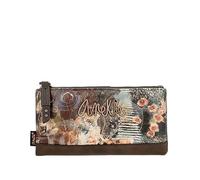 Anekke - Billetero Flexible de Mujer - Protección RFID - Billetera de Polipiel con Cierre de Cremallera y Lengüeta Shoen - Accesorios y Complementos de Mujer - Medidas 21x10x2 cm