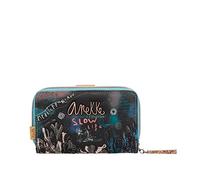 Anekke - Billetero Grande de Mujer - Cartera de Polipiel Con Cierre de Cremallera y Lengüeta - Colección Mediterranean - Accesorios y Complementos - 16 x 10 x 4 cm