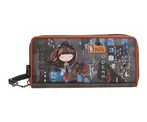 Anekke - Billetero Grande de Mujer - Protección RFID - Billetera de Polipiel con Cierre de Cremallera Contemporary - Accesorios y Complementos de Mujer - Medidas 20x10x2 cm