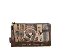 Anekke - Billetero Grande Flexible de Mujer - Protección RFID - Billetera de Polipiel con Cierre de Cremallera y Lengüeta Shoen - Accesorios y Complementos de Mujer - Medidas 18x10x2 cm