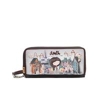 Anekke - Billetero Grande para Mujer con Protección RFID - Cartera de Polipiel con Cierre de Cremallera - Colección Voice - Accesorios y Complementos - 20 x 10 x 2 cm