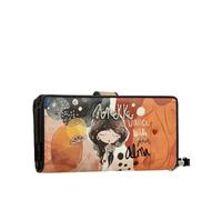 Anekke Billetero Grande RFID Alma - Espacio y Seguridad | Bolsillos Internos y Asa de Mano - Medidas: 18x10x3 cm - Complementos Mujer