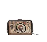 Anekke - Billetero Mediano de Mujer - Protección RFID - Billetera de Polipiel con Cierre de Cremallera y Lengüeta Shoen - Accesorios y Complementos de Mujer - Medidas 15x10x3 cm