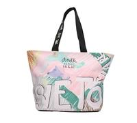 Anekke - Bolsa de Playa - Bolso Espacioso con 2 Asas de Hombro y Cierre Cremallera - Forro Interior y Bolsillos - Accesorios y Complementos Mujer - Medidas 49x35x15 cm