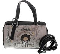 Anekke bolso bandolera Orchestra Short Handle Bag Multicolor gris | Cierre de cremallera, 4 bolsillos interiores, correa ajustable, exterior de poliéster, peso 600 g