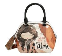 Anekke Bolso Bowling Grande - Gran Capacidad | Bandolera y Asas de Mano - Medidas: 32x22x11 cm - Accesorios y Complementos Mujer