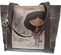 Anekke bolso de hombro bolso shopper Tulip Tote Bag Multicolor marrón