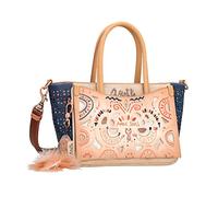 Anekke - Bolso de Mujer - Bolso de Polipiel para Mujer con 2 Asas Cortas, Bolsillos, Bandolera y Cierre Cremallera Menire - Accesorios y Complementos Mujer - Medidas 23 x 17 x 14 cm