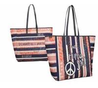 Anekke - Bolsa de Playa - Bolso Espacioso con 2 Asas de Hombro y Cierre Cremallera - Forro Interior y Bolsillos - Accesorios y Complementos Mujer - Medidas 60x40x20 cm