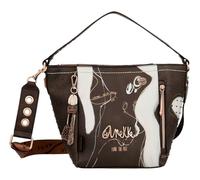 Anekke - Bolso Mediano de Mujer - Bolso de Hombro de Polipiel para Mujer con Asa de Hombro y Bandolera - Color Marrón Shoen - Accesorios y Complementos Mujer - Medidas 18x22x15 cm
