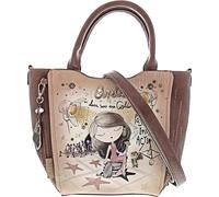 Anekke Bolso mujer poliéster 3 compartimentos cierre cremallera asa corta y bandolera 34x24x11 cm
