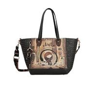 Anekke - Bolso Shopper de Mujer - Bolso Grande de Polipiel con 2 Asas, Bandolera y Cierre de Cremallera Shoen - Accesorios y Complementos Mujer - Medidas 36/25x25x18 cm