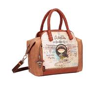 Anekke - Bolso Tote Mujer - Bolso de Polipiel para Mujer con 2 Asas, Cierre de Cremallera y Bandolera Menire - Accesorios y Complementos Mujer - 29 x 27 x 13 cm